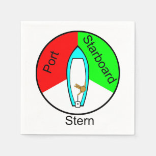 Serviettes en papier nautique