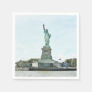 Serviettes En Papier New York City - statue de la liberté