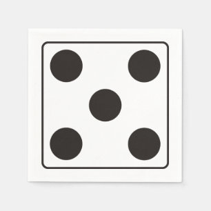 Serviettes En Papier Nombres de MATRICES des pépins 5 + votre backgr.