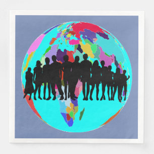 SERVIETTES EN PAPIER NOUS SOMMES FAMILIAUX