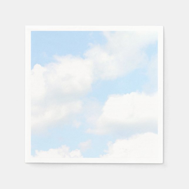Serviettes En Papier Nuages (Devant)