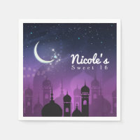 Nuits arabes marocaines clair de lune violet
