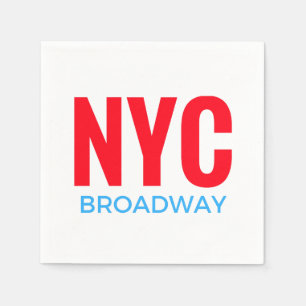 Serviettes En Papier NYC Broadway