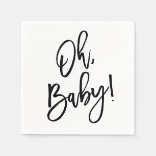 Serviettes En Papier Oh Baby Genre Baby shower neutre Napkin