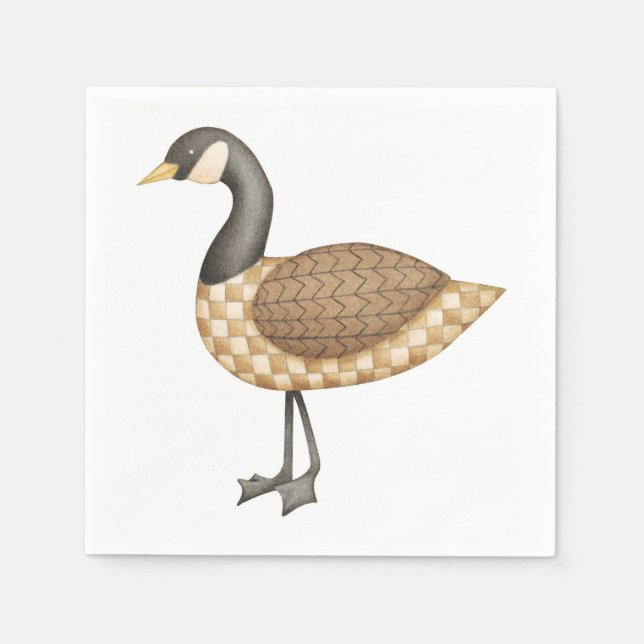 Serviettes En Papier Oie (Devant)