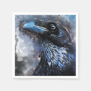 Serviettes En Papier oiseau de corneille #crow