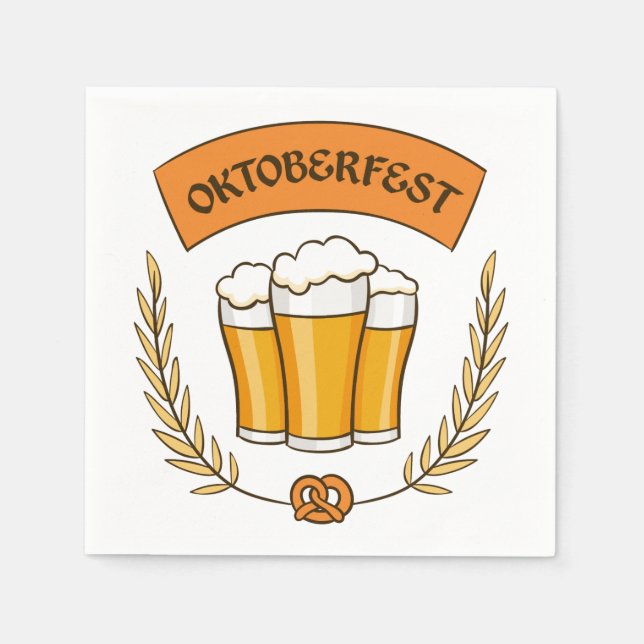 serviettes en papier Oktoberfest (Devant)