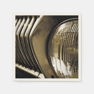 Serviettes En Papier Old Classic Car Headlight
