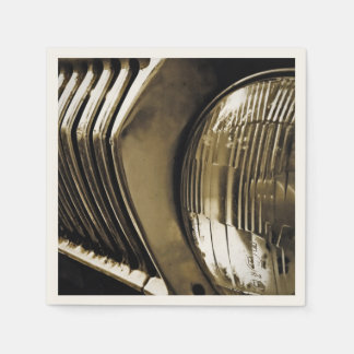 Serviettes En Papier Old Classic Car Headlight