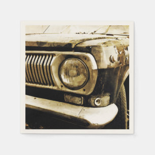Serviettes En Papier Old Classic Car Headlight #2