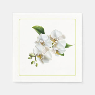 Serviettes en papier orchidées