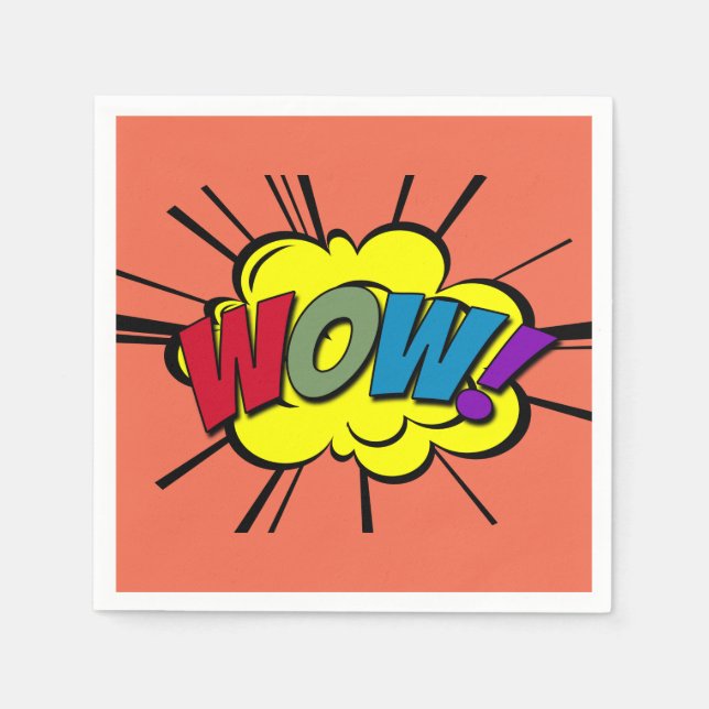 SERVIETTES EN PAPIER OUAH ! (Devant)