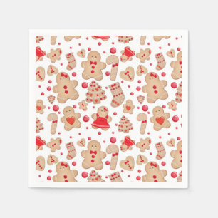 Serviettes En Papier Pain d'épice Homme Baked Cookies rustique Whimsica