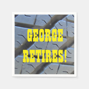 Serviettes En Papier Paniers de la partie de retraite amusante