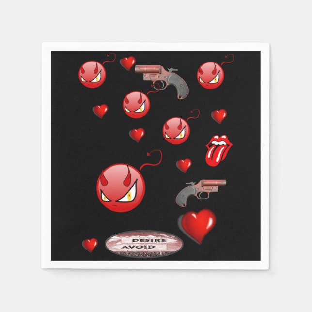 Serviettes En Papier Papier (Devant)