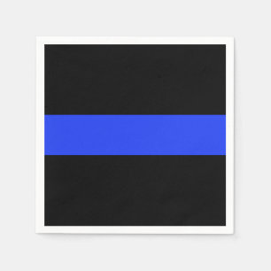 Serviettes En Papier Papier à cocktail de ligne Bleu mince Napkin