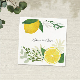 Serviettes En Papier Papier citron frais Napkin