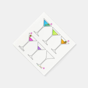 SERVIETTES EN PAPIER PAPIER COCKTAIL NAPKINS - DISPARAÎTRE MARTINI