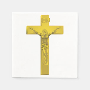 Serviettes En Papier Papier Crucifix
