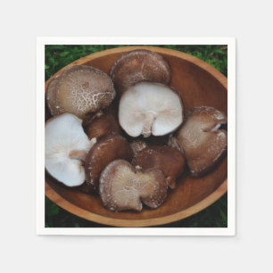 Serviettes En Papier Papier de champignons Shiitake Napkin