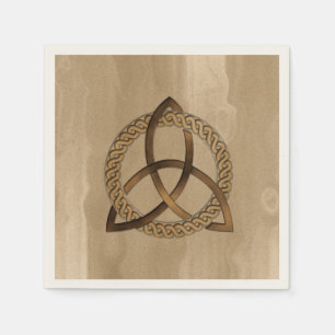 Serviettes En Papier Papier de noeud Celtique Triquetra Trinity
