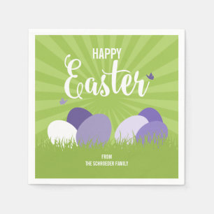 Serviettes En Papier Papier de Pâques Ultra Violet Et Vert