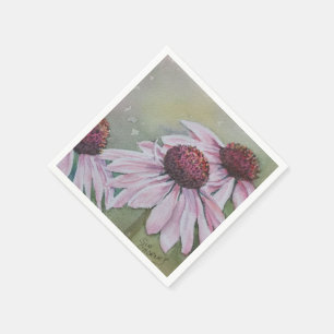 SERVIETTES EN PAPIER PAPIER FLEURIER ROSE JOUR NAPKINS
