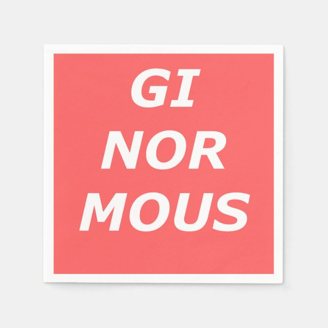 Serviettes En Papier Papier GINORME (Devant)