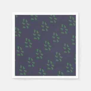 Serviettes En Papier Papier Motif Lucky Green Fern Napkin