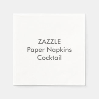 Serviettes En Papier Papier personnalisé serviettes COCKTAIL BLANC