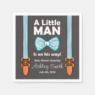 Serviettes En Papier Papier petit homme Baby shower Napkin Bow Cravate 