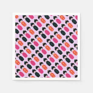 Serviettes En Papier Papier poupée asiatique