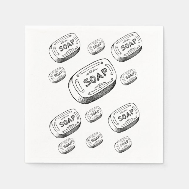 Serviettes En Papier Papier savon Napkin (Devant)