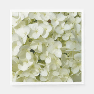 Serviettes En Papier Papier Serviettes-Hydrangées Blanches