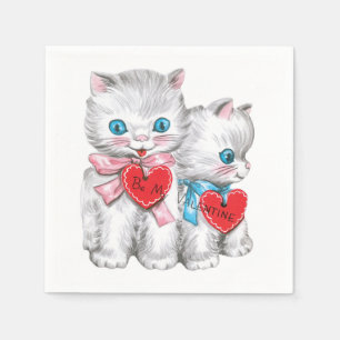 Serviettes En Papier Papier Valentine vintage