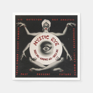 Serviettes En Papier Partie mystique vintage de Halloween de diseur de