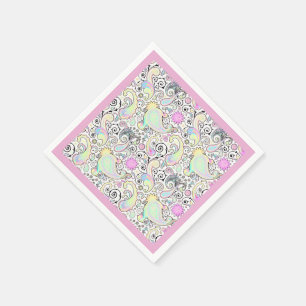 Serviettes En Papier Pastel paisley