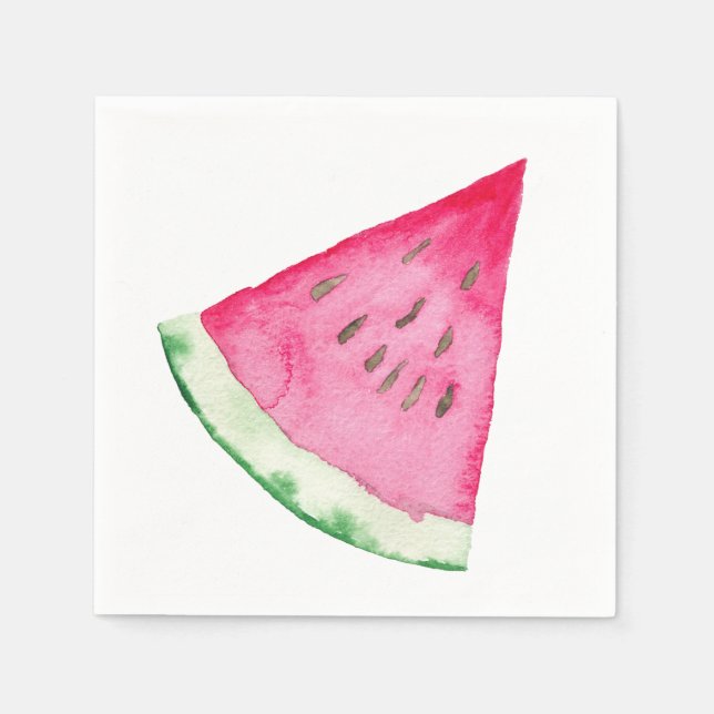 Serviettes En Papier Pastèque (Devant)