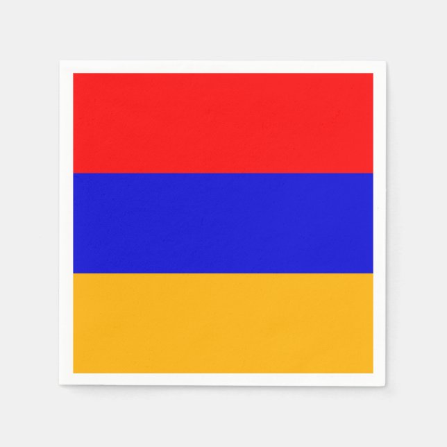 Serviettes en papier patriotique avec drapeau d'Ar (Devant)