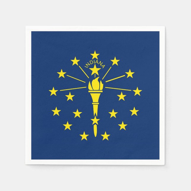 Serviettes en papier patriotique avec drapeau de l (Devant)
