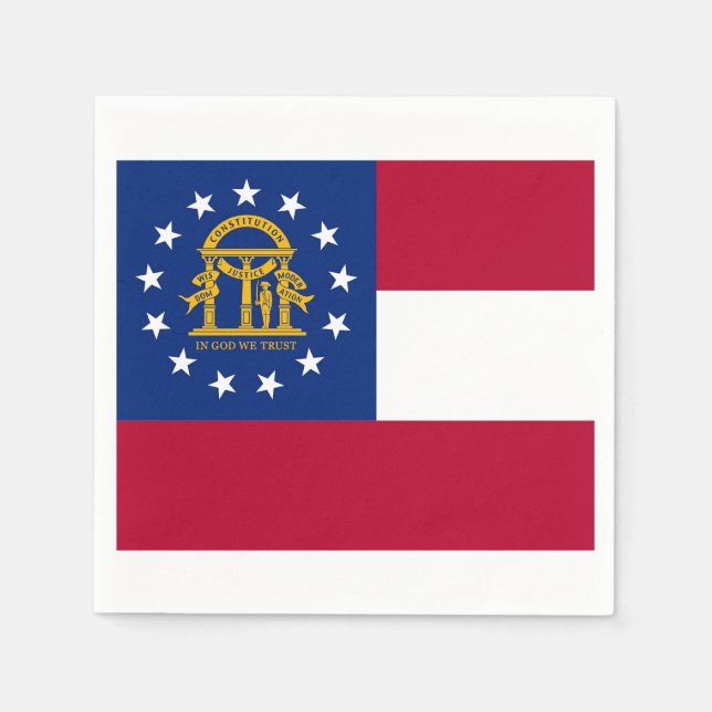 Serviettes en papier patriotique avec drapeau de l (Devant)