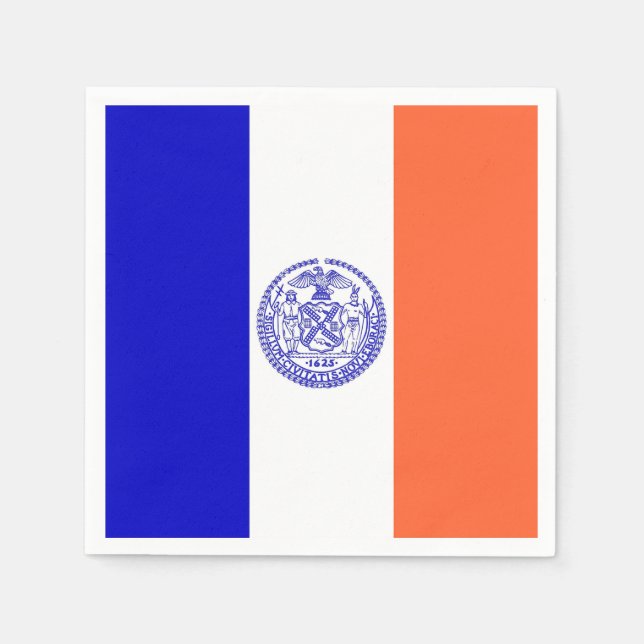 Serviettes en papier patriotique avec drapeau de N (Devant)