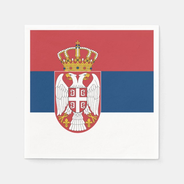 Serviettes en papier patriotique avec drapeau de S (Devant)