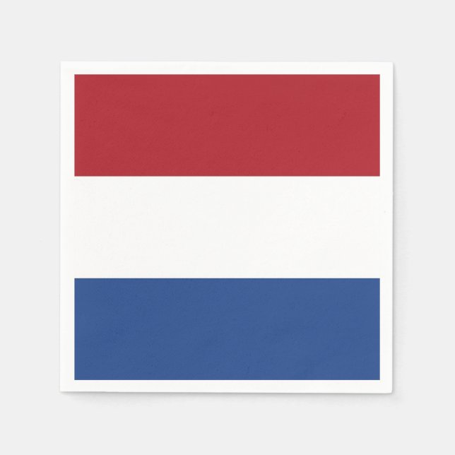 Serviettes en papier patriotique avec drapeau Pays (Devant)