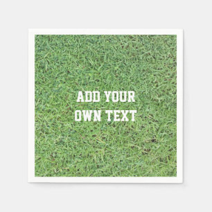 Serviettes En Papier Pelouse d'herbe coupée sur mesure