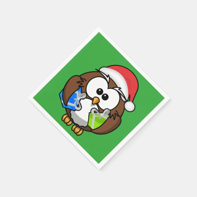 SERVIETTES EN PAPIER PÈRE NOËL OWL (Coin)