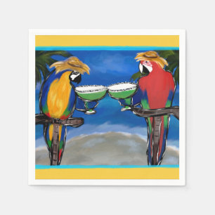 Serviettes En Papier Perroquets de fête