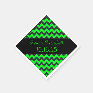 Serviettes en papier personnalisables en chevron v