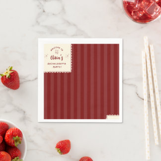 Serviettes en papier personnalisées pour enterreme