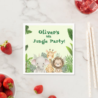 Serviettes en papier personnalisées pour fête de l